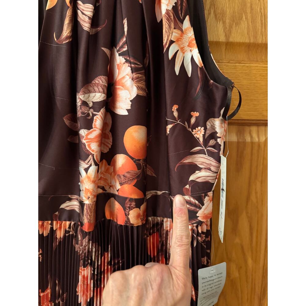 Eliza J Floral Print Sleeveless Midi Dress - Size 12 (see narrative) - Picture 6 of 10